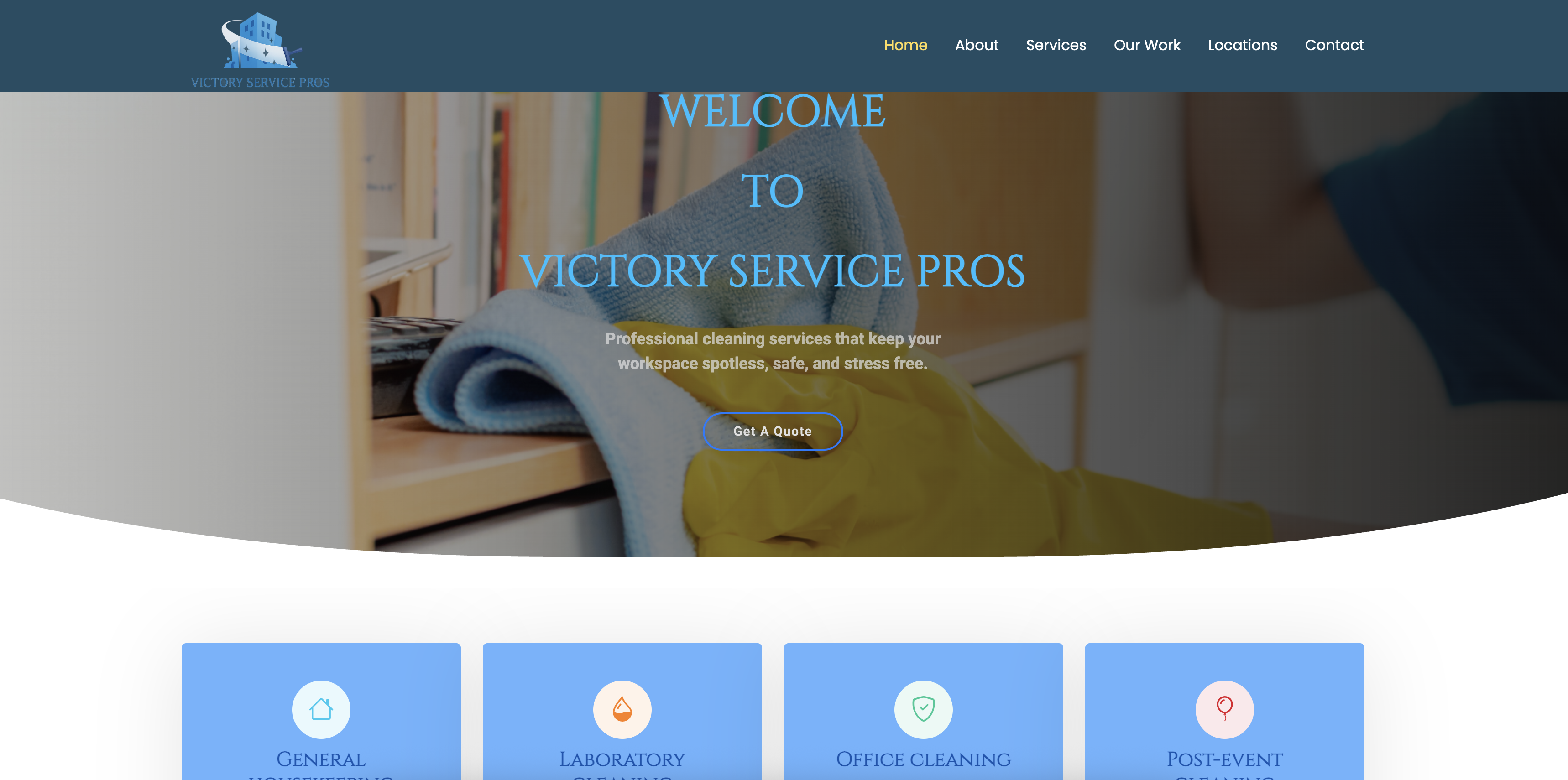 Cleaning Service Website Preview