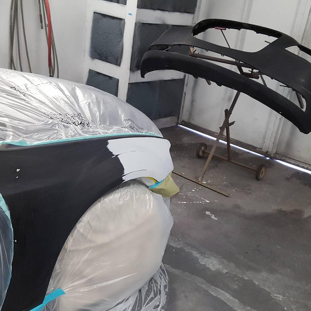 Vehicle before custom paint job